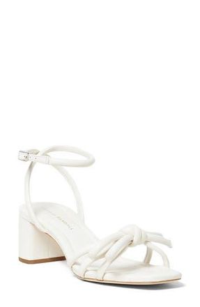 Loeffler Randall Mikel Leather Bow Sandal in White at Nordstrom Rack, Size 5.5