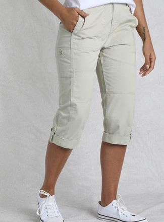 Weird Fish Salena 3/4 Length Trousers in Oyster at Nordstrom, Size 10