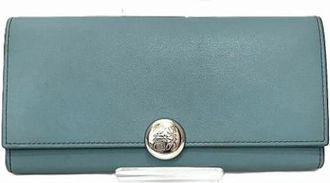 Loewe Tweedehands leren portemonnees - Dames - Vintage Accessoires - Blauw - ONE Size - Vintage