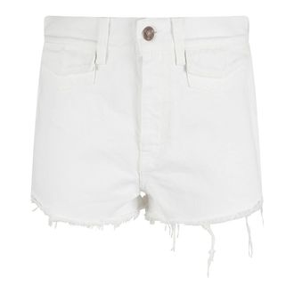Chloé Denim Shorts, female, White, Size: W28 High-rise Mini Shorts