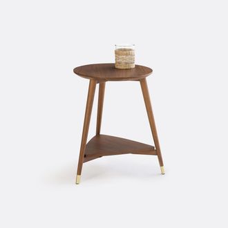 La Redoute Interieurs Vintage bijzettafel, walnootfineer, Ronda