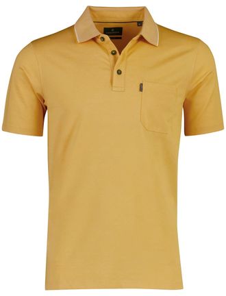 Casamoda Polo Casa moda geel wijde fit 3 knopen