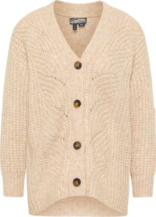 Dreimaster Dreimaster Vest met knopen Dames lichtbeige