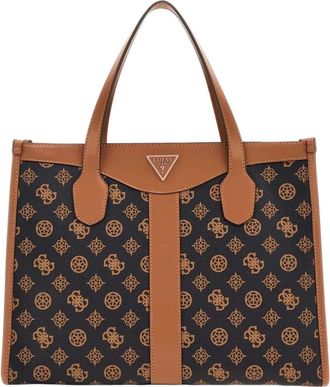Guess Silvana Tote Bag - Dames - Shoppers - Bruin - ONE Size - Leer - Tassen