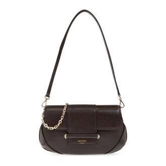 Jimmy Choo London Tassen, Dames, Bruin, ONE Size, Leer, Bar Wallet With Chain