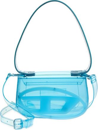 Diesel 1DR Logo Clear Shoulder Bag in Blue at Nordstrom