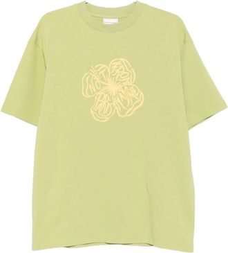 Dr&ocirc;le de Monsieur T-Shirts, male, Green, Size: M Floral-print T-shirt