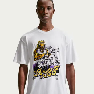 Nike LeBron For The Record Nike Mens Basketball T-Shirt in White | IH8575-100