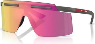 Prada PS B06S 16X20A Zonnebril - Heren - Zonnebrillen - Grijs - 40 MM - Accessoires