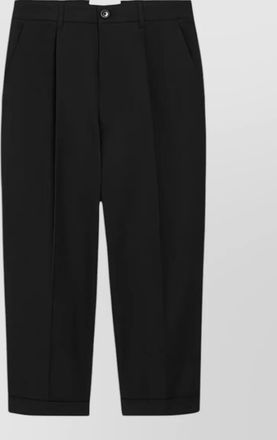 Ami pleated cropped trousers