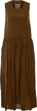 Uma Wang Mustard Ardal Dress sleeveless