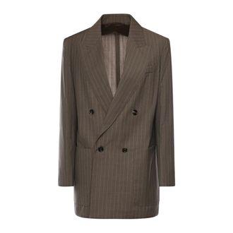 Max Mara Blazers, female, Brown, Size: XS Double-Breasted Blazer