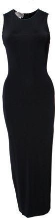 Paco Rabanne (Vintage), black long evening dress (stretch) in size FR4O/M