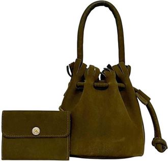 Ferragamo Suede Leather Handbag (Pre-Owned)