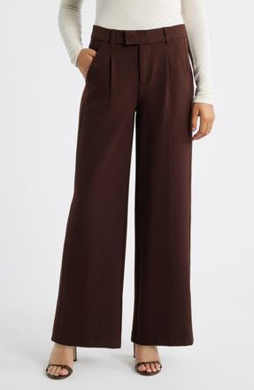 Wit & Wisdom Skyrise Wide Leg Pants in Chocolate Truffle at Nordstrom, Size 14