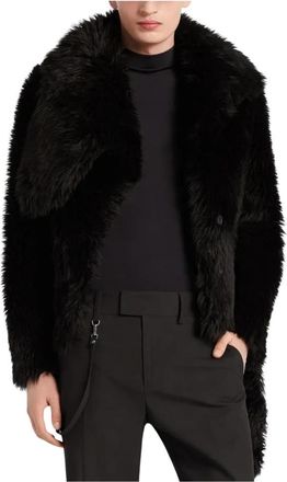 Courr&egrave;ges Fluffy Cropped Jacket - Dames - Jassen - Zwart - M - Jassen