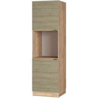 Vicco Armario De Conversi&oacute;n De Cocina Fame-line, Panel De Roble, 60 Cm Abierto