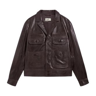 Pence 1979 Giacca in pelle Romeo - - Jackets - Uomo - Marrone - XL