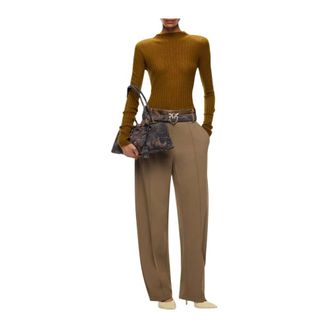 Pinko Pinko, Truien & Vesten, Dames, Groen, XS, Ronde hals gebreid