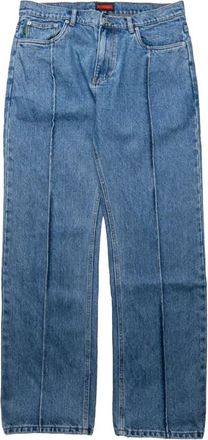 Pleasures Vintage Denim Indigo Jeans met Unieke Details - Heren - Regular Fit Jeans - Blauw - W36 - Denim - Jeans