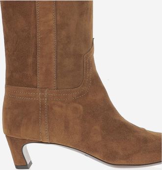 Sartore Womens Boots Suede Leather Brown