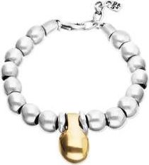 UNOde50 Bracelet with medium dials plated in sterling silver and large dial plated in 18k gold at Nordstrom