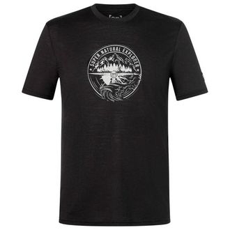 super.natural Exploring Tee Merinoshirt f&uuml;r Herren | schwarz