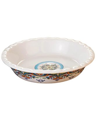 Euroceramica Zanzibar Stoneware Pie Plate