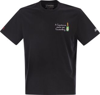 MC2 Saint Barth Arnott Cotton T Shirt With Embroidery