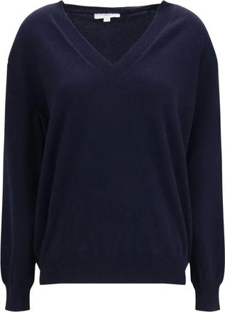 Malo Maglione Girocollo in Cashmere - - Knitwear - Donna - Blu - XS