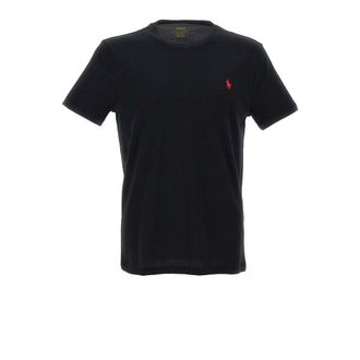 Polo Ralph Lauren T-Shirts, male, Black, Size: 2XL Slim Fit Crew Neck Jersey T-Shirt