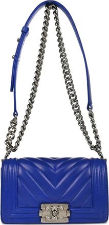 Chanel Borsa a spalla Boy 2017 - Blu