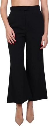 Marella Dames, Broeken, Zwart, Maat: M Katoen