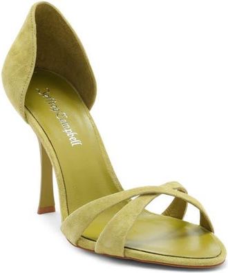 Jeffrey Campbell Graciela Sandal in Chartreuse Suede at Nordstrom, Size 9.5