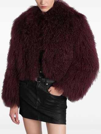 Salvatore Santoro shearling jacket - women - Sheep Skin/Shearling - 42 - Red
