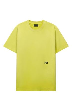 Rta Liam Logo Graphic T-Shirt in Citron Razor Type at Nordstrom, Size Xx-Large