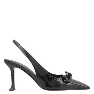 Ferragamo Ferragamo Arlene 85 Patent Slingback Pumps