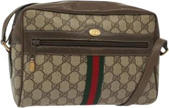 Gucci Pre-owned Cross Body Bags, female, Beige, Size: ONE SIZE Pre-owned Vintage Cross Body Bag