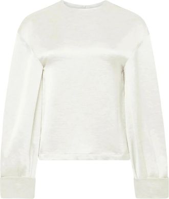 J.W.Anderson Twisted Sleeve Top - Dames - Blouses - Beige - 2XS - Polyester - Overhemden