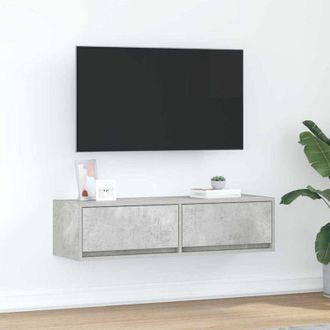 vidaXL Vidaxl - Mobile tv Grigio cemento 100 x 31 x 25.5 cm Legno multistrato