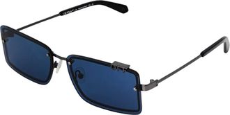 Off-white Off White Unisex rechthoekige zonnebril voor volwassenen uit Tampa (Blauw)
