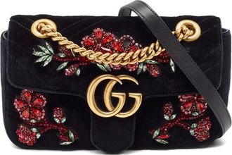 Gucci Borsa a spalla GG Marmont Super - Nero