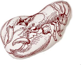 Beachcombers Lobster Cotton Blend Mini Accent Pillow 10 x 16 in Red at Nordstrom, Size Medium