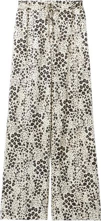 Claudie Pierlot Broek met trekkoord en print - Beige