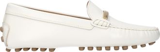 Tod's Tods Frauens Gommino Mokassins aus wei&szlig;em Leder
