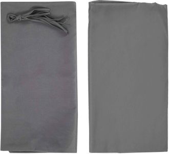 Hhg Teli di ricambio copertura tetto per gazebo Baia poliestere 4x3m grigio