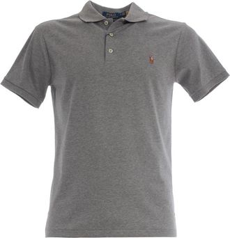 Polo Ralph Lauren Polo met Korte Mouwen van Knit - Heren - Polos - Grijs - S - Katoen - Tops