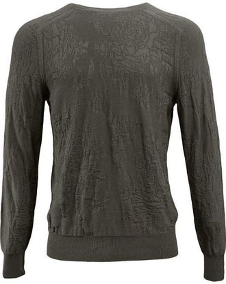 Lords of Harlech Cole Fully Fashioned Merino Wool Crewneck Sweater in Sage at Nordstrom, Size Xx-Large