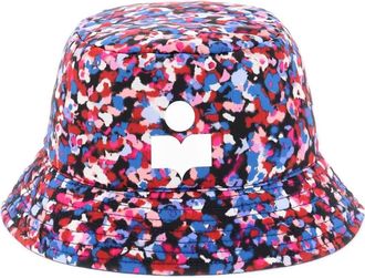Isabel Marant Omkeerbare Bucket Hat met Bloemenprint - Dames - Hoeden - Veelkleurig - 56 CM - Nylon - Accessoires