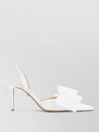 Mach & Mach lace slingback pumps bow detail stiletto